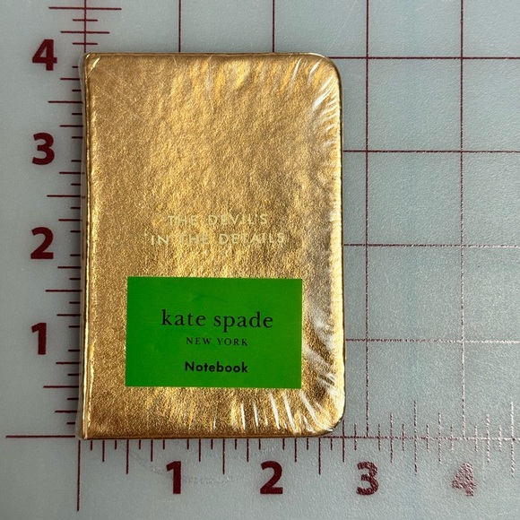 Kate Spade "The Devil's In the Details" mini rose gold notebook (NWT) - Picture 3 of 5